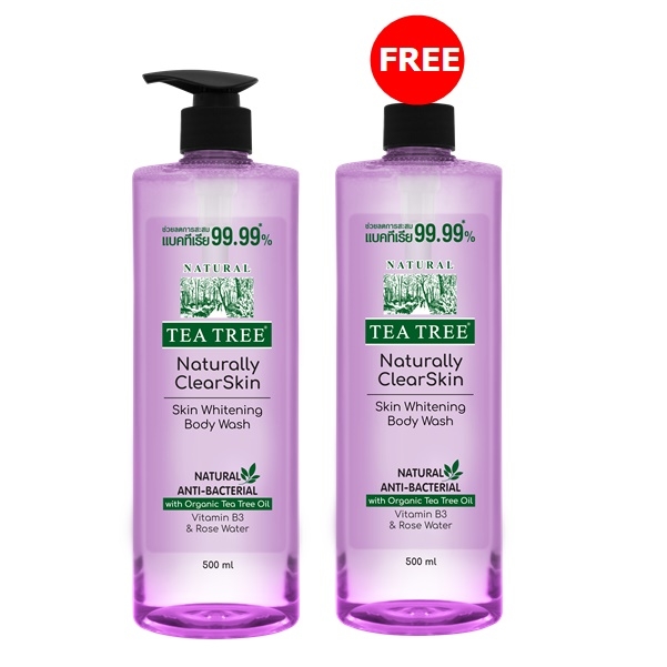 1TeaTreeNaturallyClearSkinWhiteningBodyWash500ml1Free1jpg
