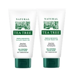 Tea Tree, โฟมล้างหน้าที ทรี ออยล์ คอนโทรล, สำหรับผิวมันหรือผิวผสม, สะอาดใส ไร้สิว