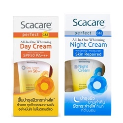 Scarcare Perfect All in One Whitening Day Cream SPF 50 - Night Cream 30 g.