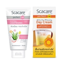 Scacare  Facial Foam Perfect Ligtening  100 g.+Scacare Perfect All-in-One Whitening Day Cream 30g