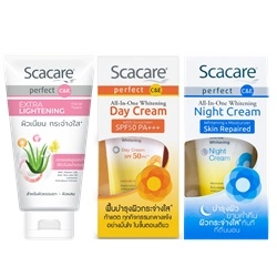 Scacare  Facial Foam Perfect Ligtening  100 g.+Scacare Perfect All-in-One Whitening Day-Night Cream 
