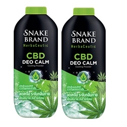 Snake Brand Herbaceutic Deo Calm Powder 250g.x2