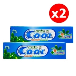 Snake Brand Herbal Cool Fluoride Toohpaste 100gx2